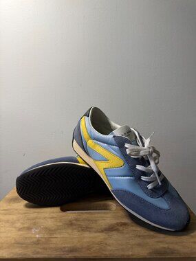 Rag & Bone - Retro Runner Slim Mesh Denim Blue Low Top Sneakers